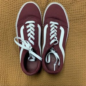 Burgundy Vans